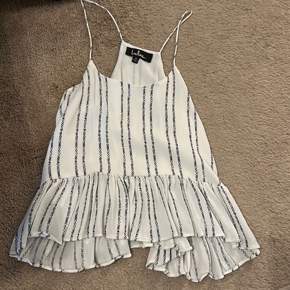 Lulus Ruffle Crop Top